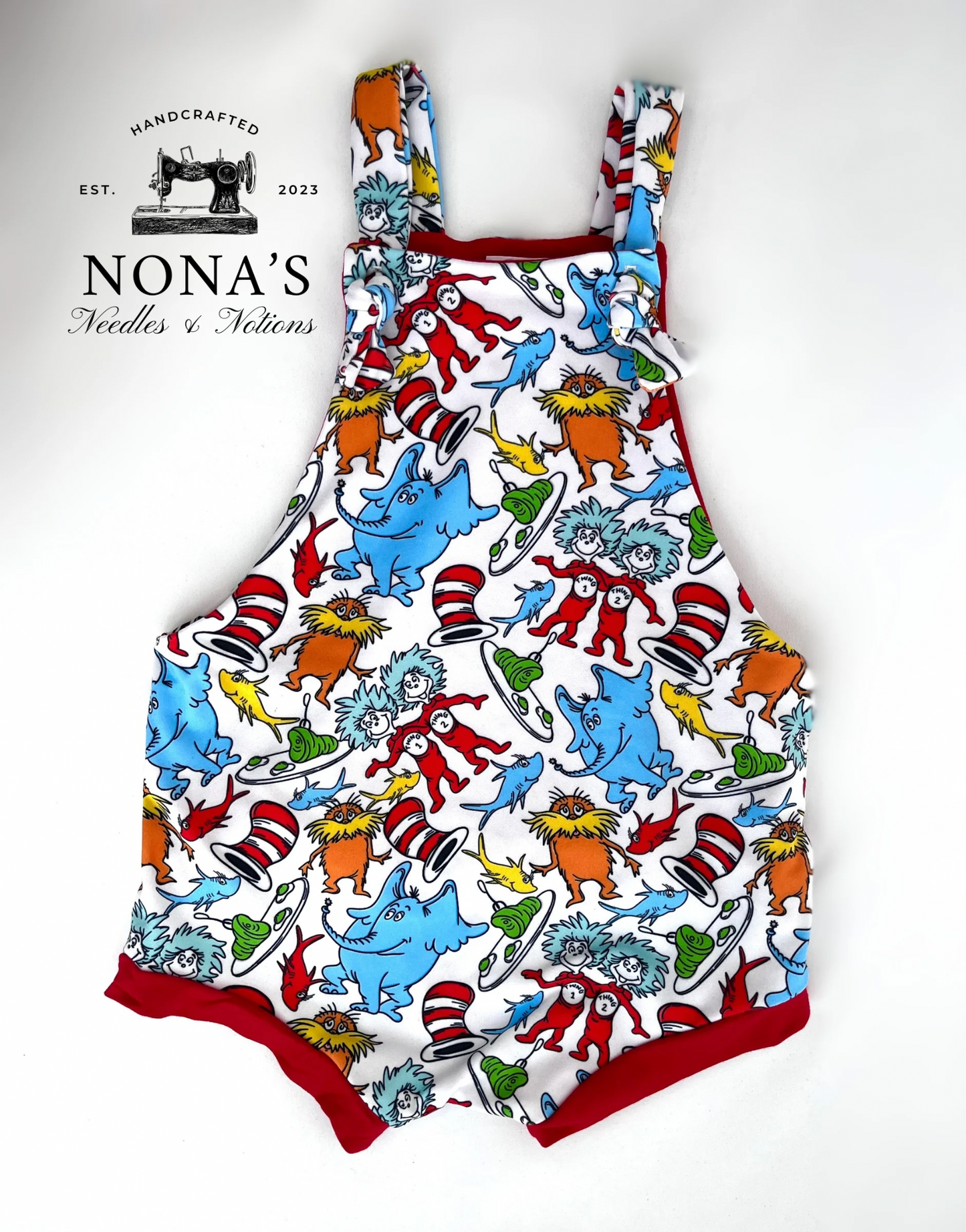 Dr. Seuss Knotted Overalls