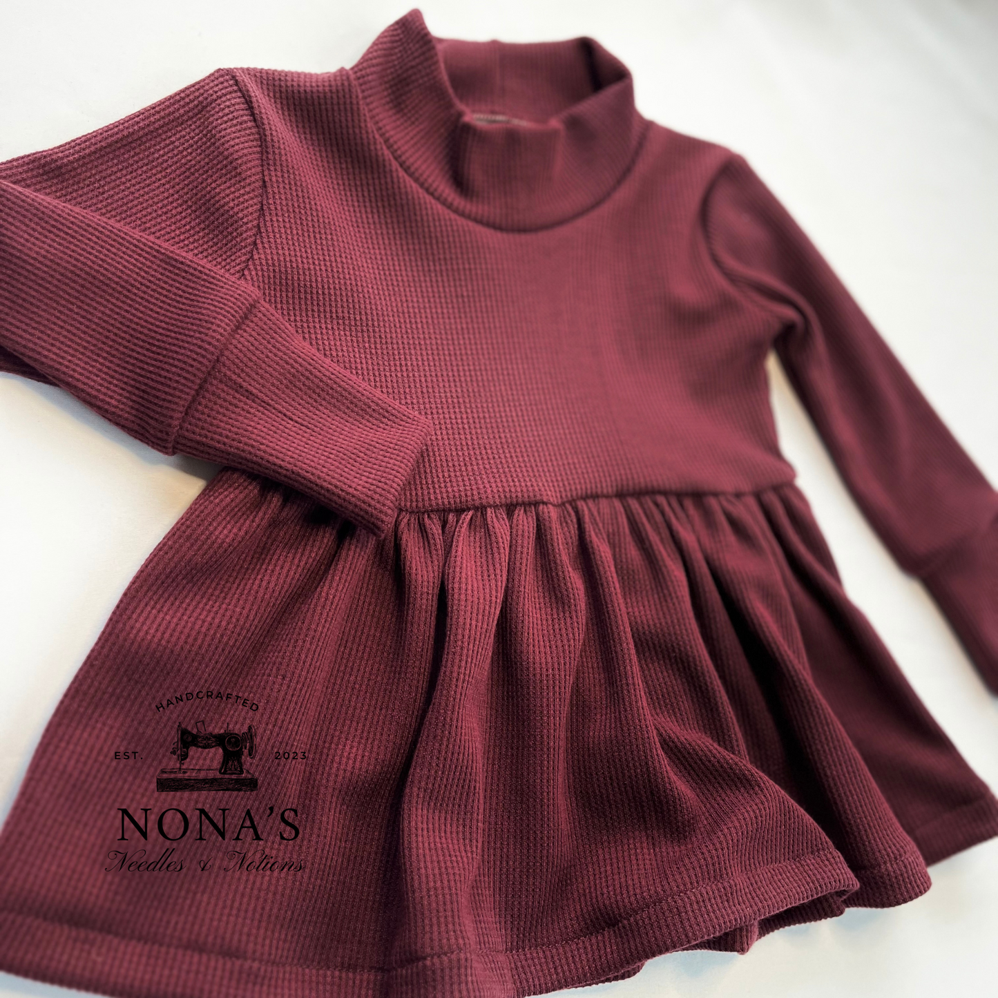 Burgundy Peplum Top